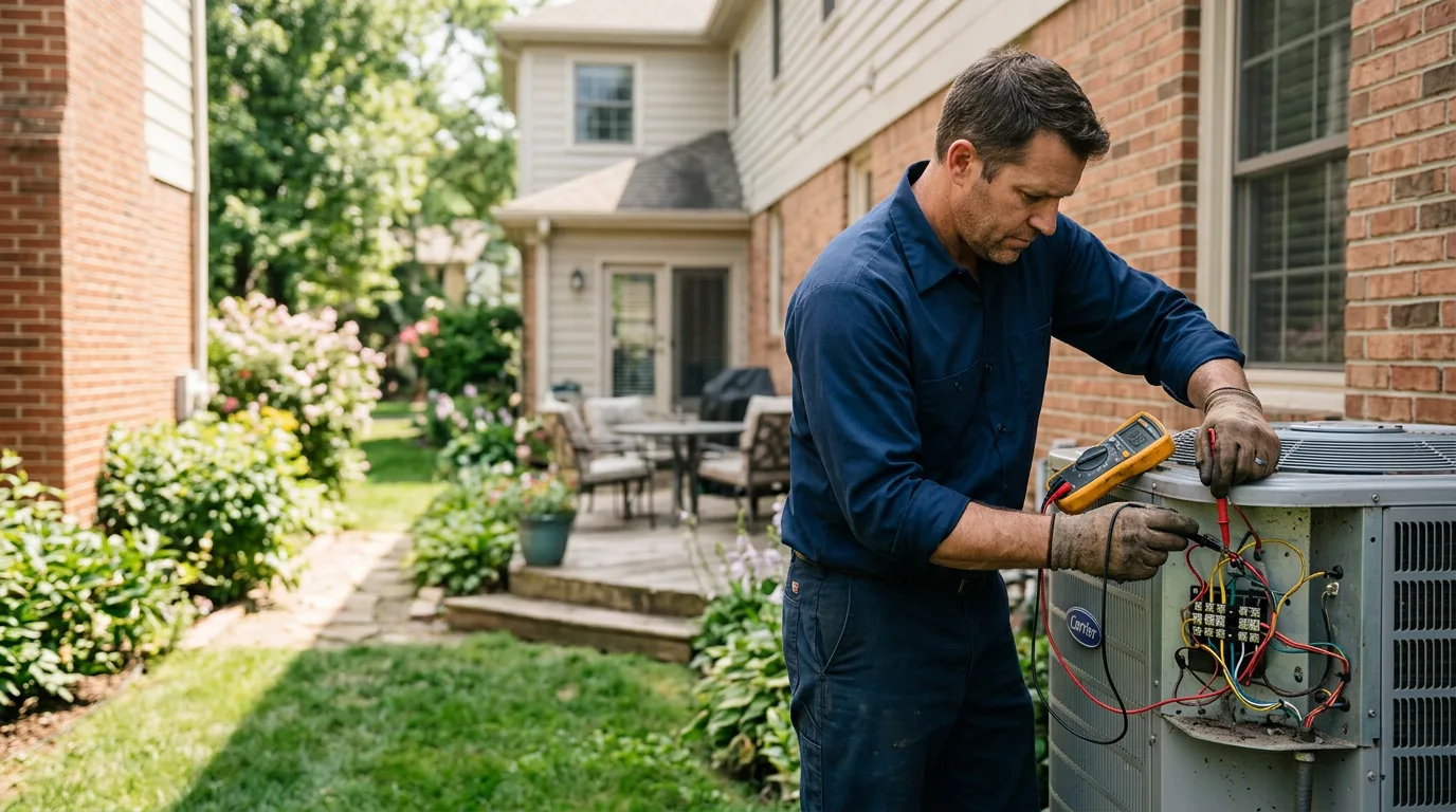 HVAC technician working near Seagraves, TX